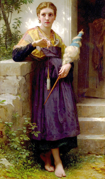 Spinster with Distaff